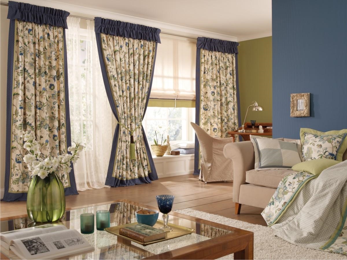 country drawstring curtains