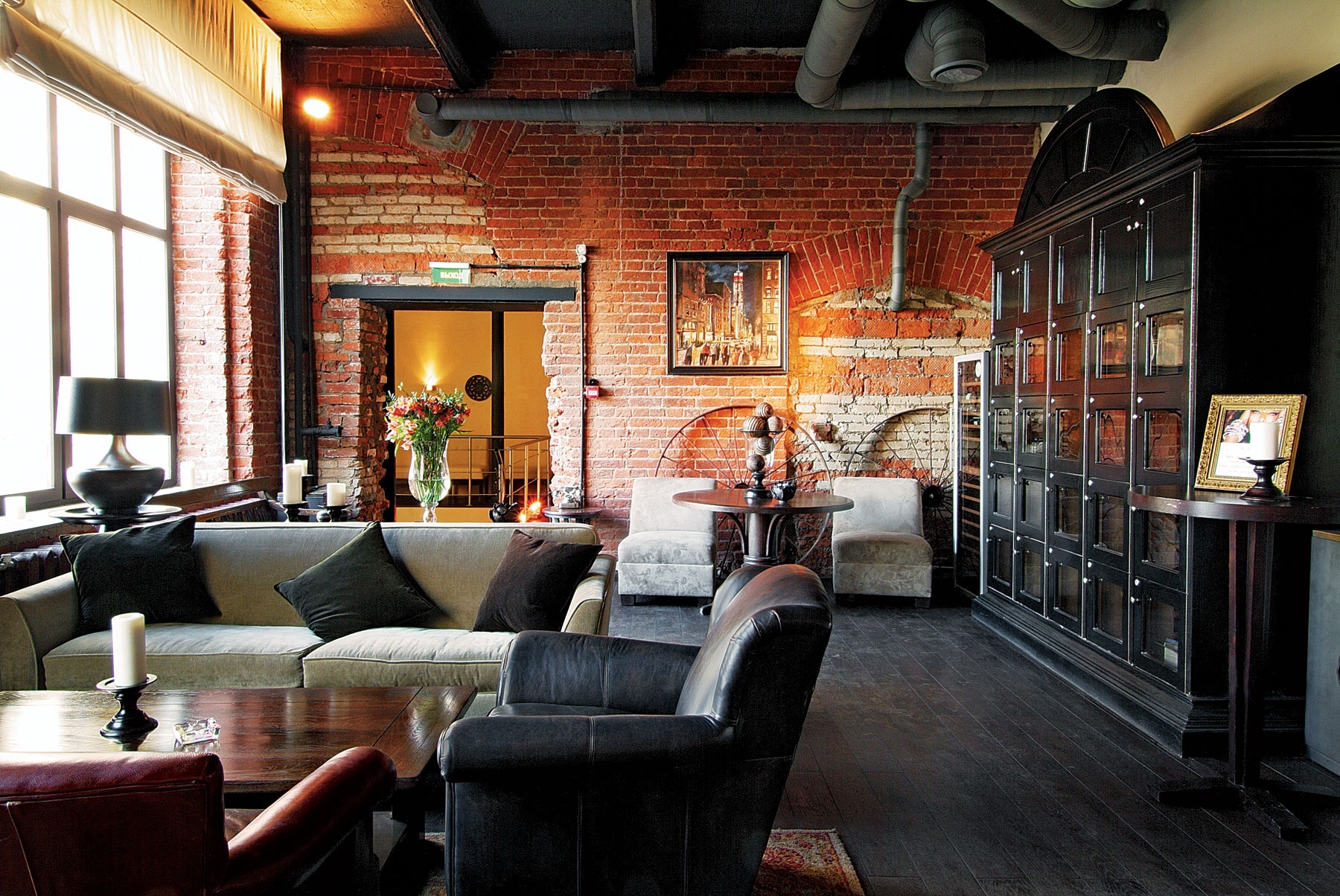 roman blinds in the loft