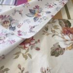 fabric for curtains with flowers