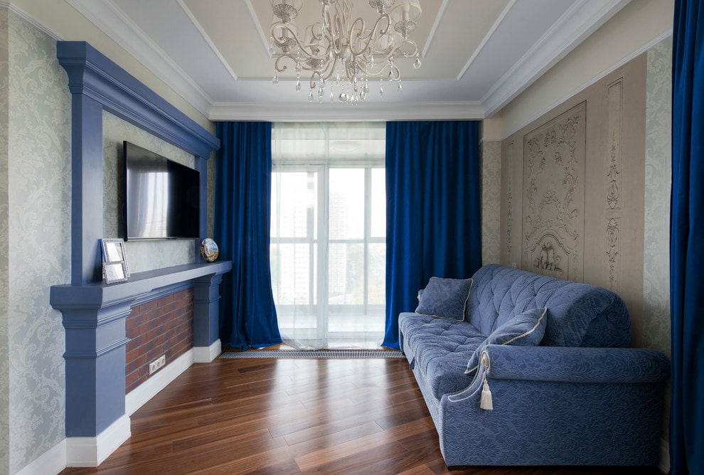 blue curtains design ideas