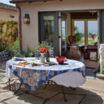 tablecloth on the table decor photo