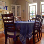 tablecloth on the table decor photo