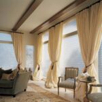 ways of attaching curtains to the eaves photo