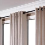 ways of attaching curtains to the cornice of an interior photo