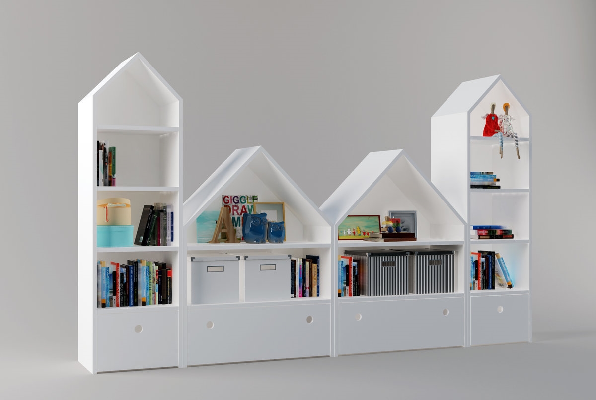 shelving in the children's room