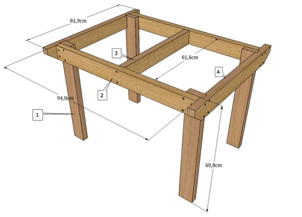 dessin de table