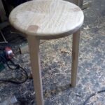 making a three-legged stool