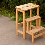 three-story step stool