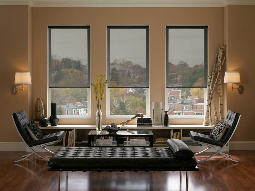 roller blinds made of mesh