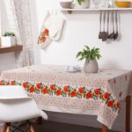 tablecloth with strawberries