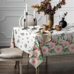 tablecloth with asters