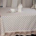 polka dot tablecloth