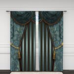 gabardine curtains with tassels