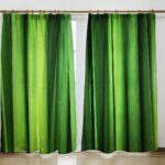 gabardine curtains green