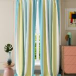 gabardine curtains striped