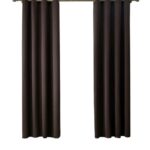 black gabardine curtains