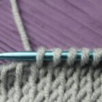 tricot avec point de devant