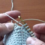 knitting plaid