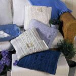 tunisian knitting pillow