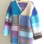 tunisian knit cardigan