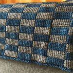 tunisian knit plaid squares