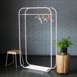 white steel hanger