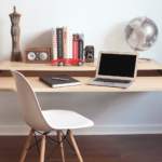 sliding table in the bedroom