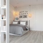 shelving in the bedroom