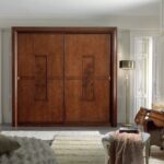 built-in wardrobe made of oak