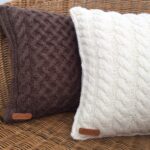 knitted convex pillows