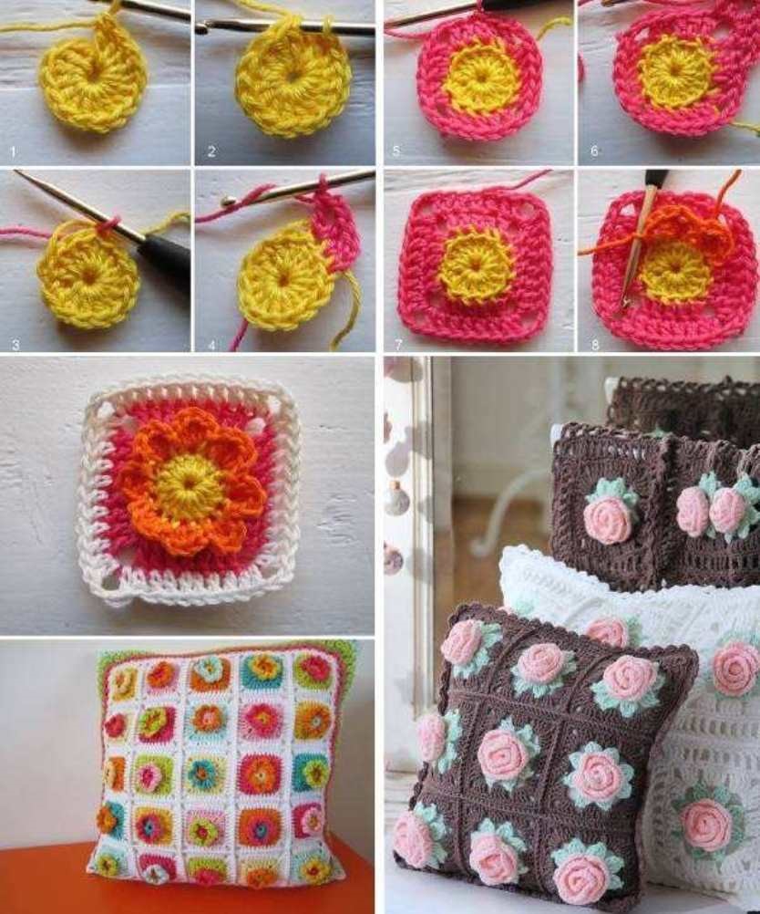 crochet pillow