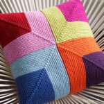 pillow on the needles multicolored