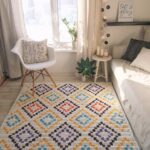 idées de décoration de tapis tricotés