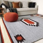 knitted rug interior photo