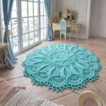 knitted rug decoration