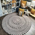 knitted rug photo design