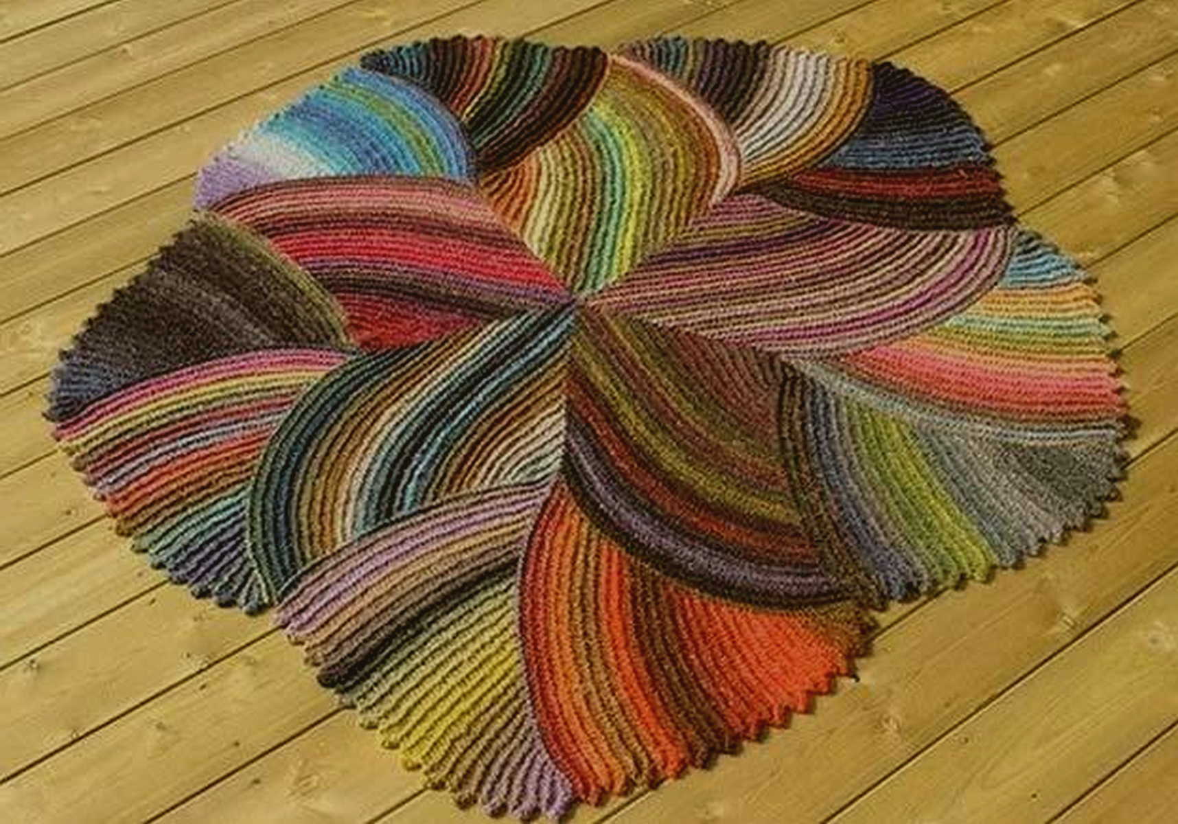 knitted rug design photo