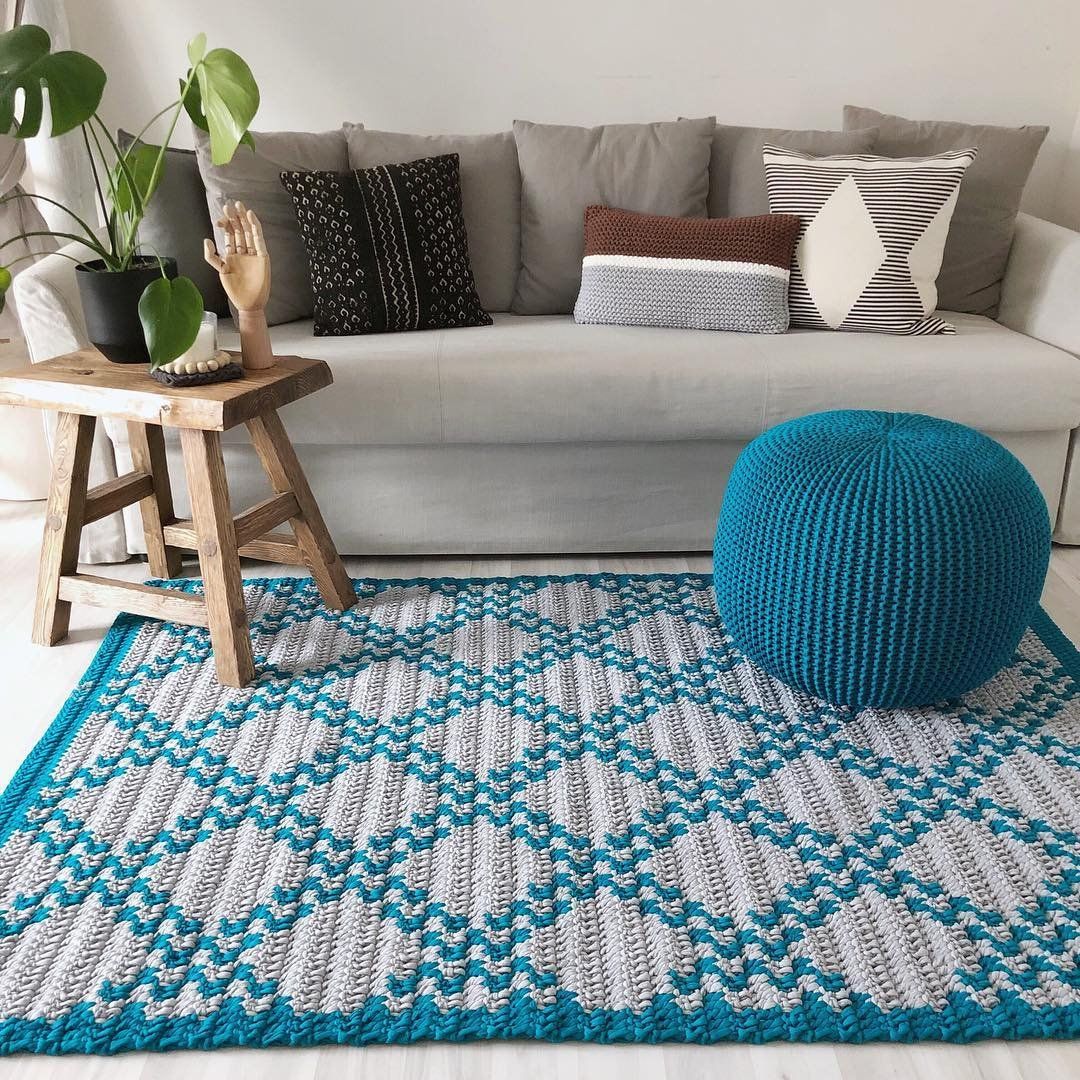 knitted rug photo