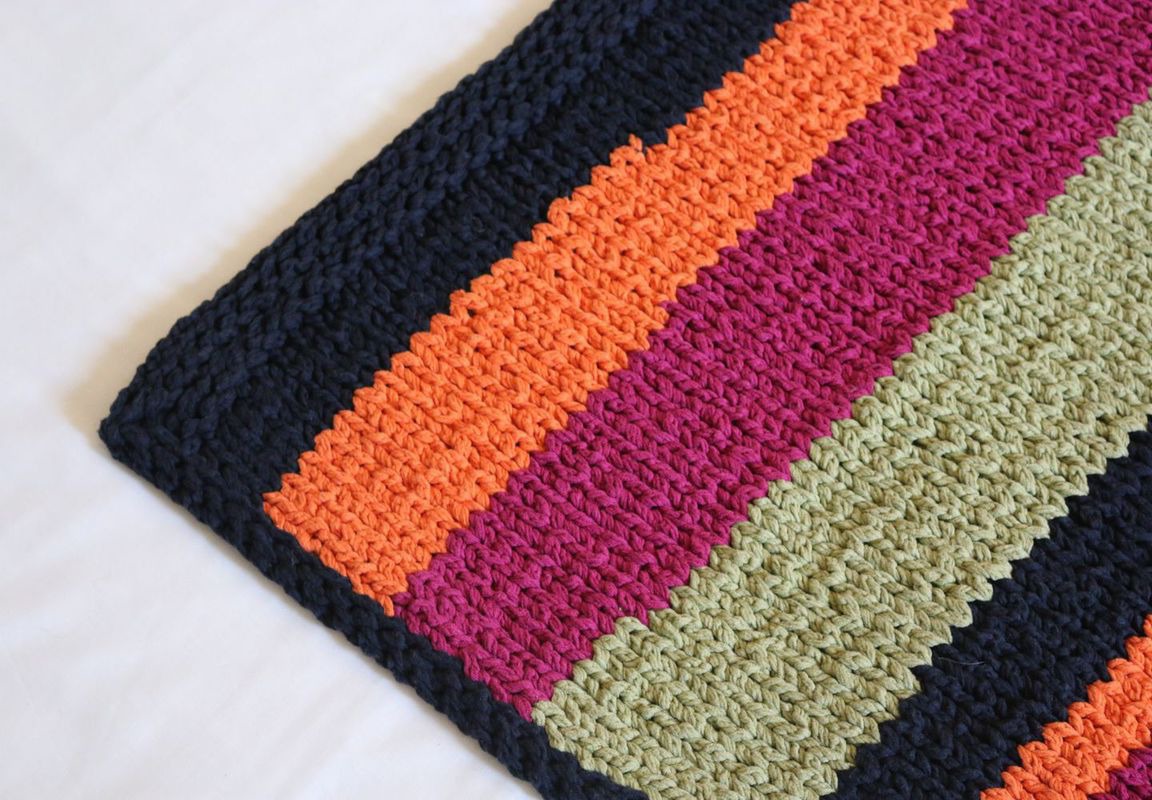 knitted rug photo ideas