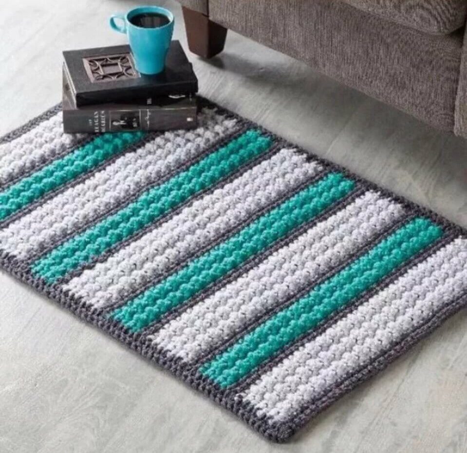 knitted rug ideas photo