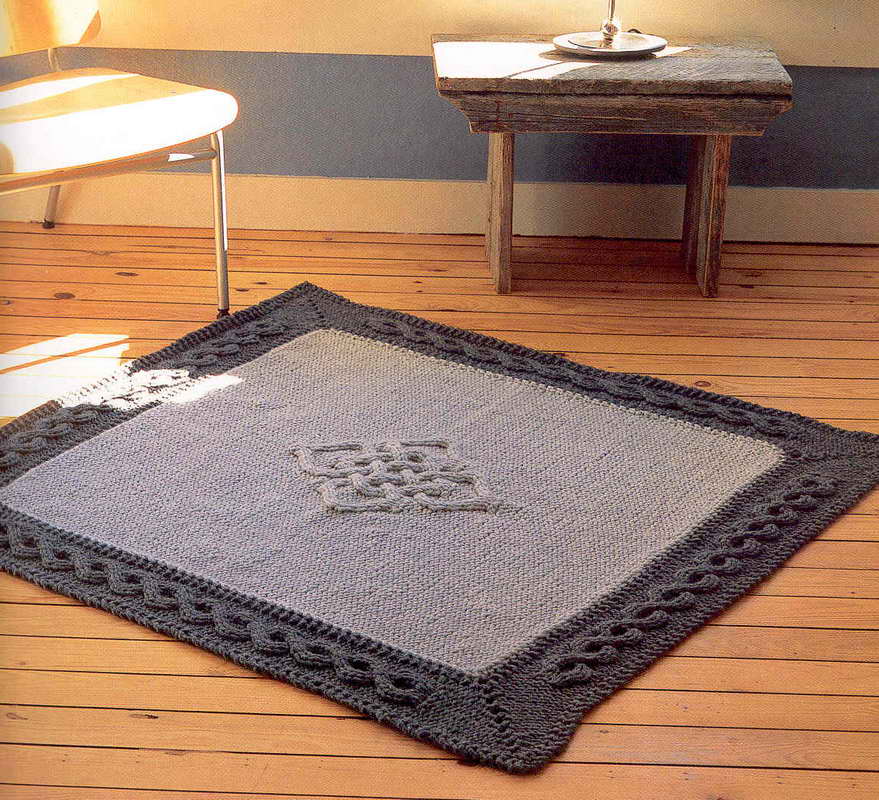 idées de tapis tricotés