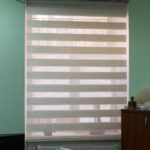 zebra curtains beige