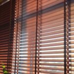 blinds wooden brown