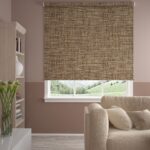 burlap roller blinds