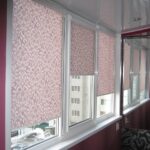 roller blinds on the loggia