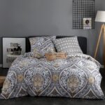 ornamented satin bedding