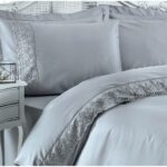 white satin bedding