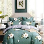 colored satin bedding