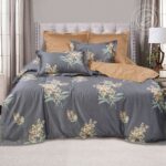 patterned satin bedding