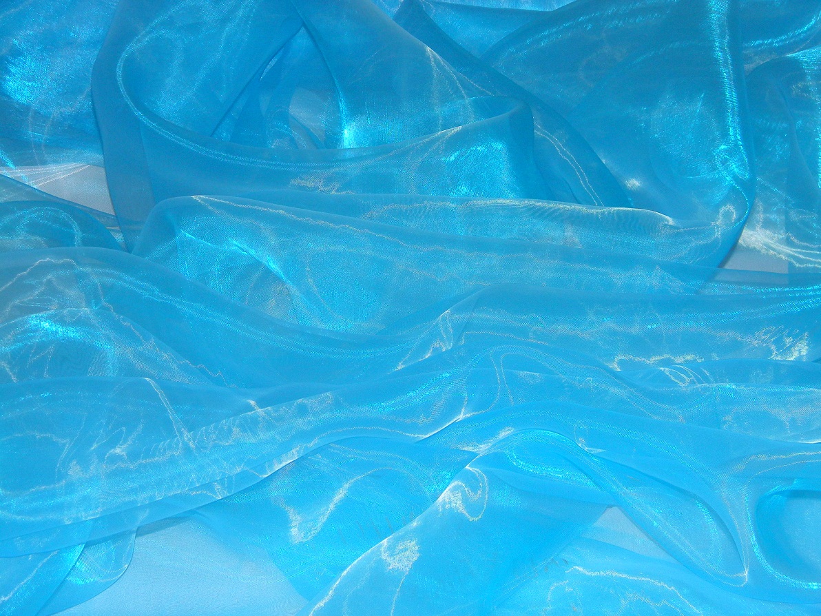 shiny organza